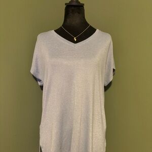 Elegant Light Gray Women's Top